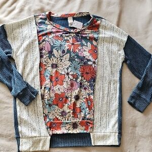 Womens Floral Shirt XL
